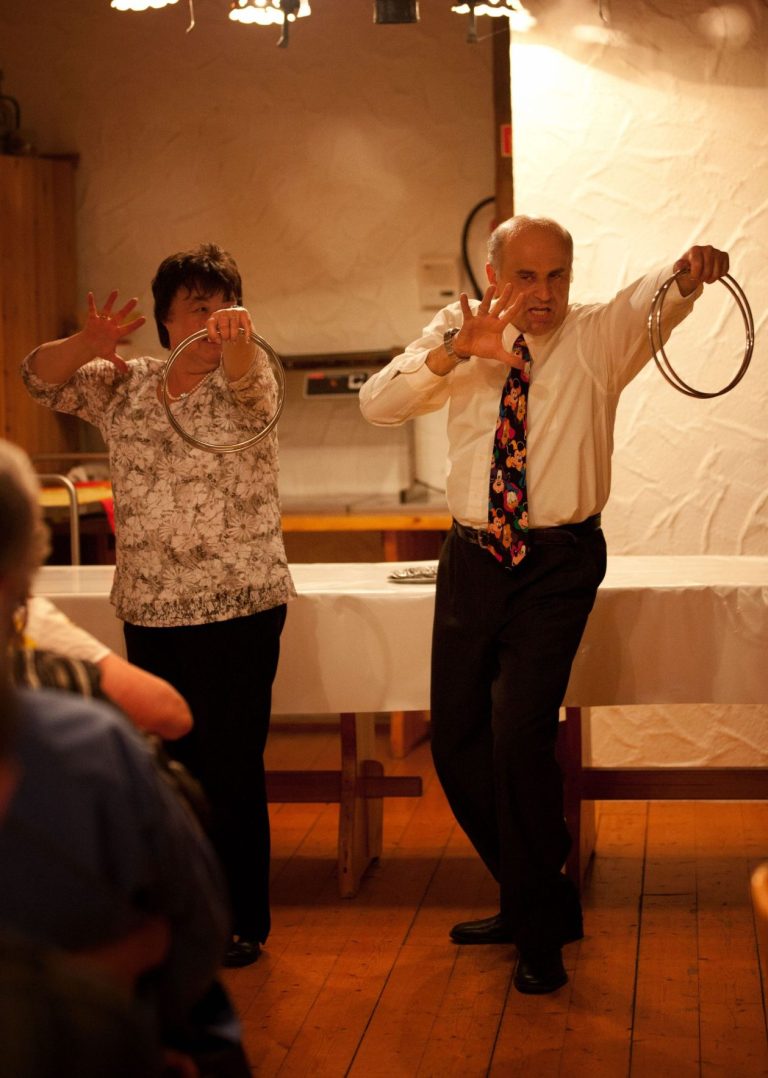 Chinesisches Ringspiel im Live-Einsatz